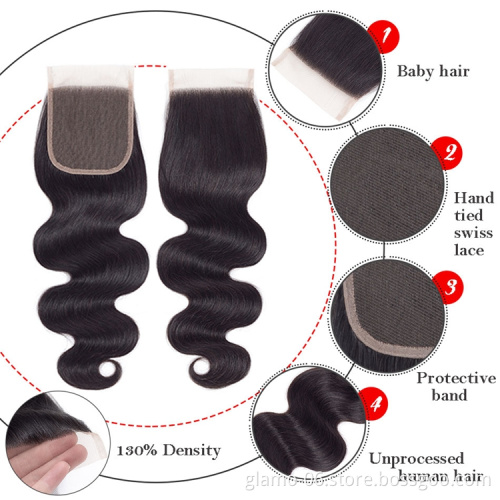 Ombre Body Wave Bundles Honey Brown 1b/30 Human Hair Bundles,Brazilian Virgin Hair Weave Bundles,2 Tones Remy Hair Extensions